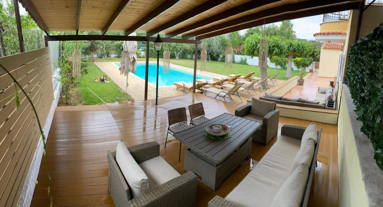 Relaxing Villa With Swimming Pool And Garden Agios Georgios  Exteriör bild